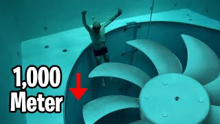 He couldn't escape the deepest pool in the world...