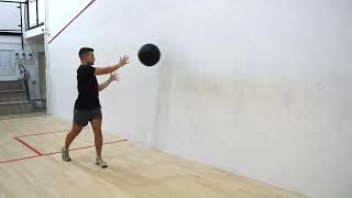 Rotational Med Ball Shot Put (Split Stance)