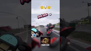 Crash Moment During Ninja H2 vs H2R Speed Duel at the End#bikeaccident#caraccident#accident#viral#d