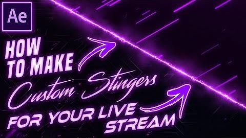 How To Make A CUSTOM Stinger Transition For Your Twitch Stream! Beginners Tutorial After Effects |