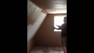 Plastering a vaulted ceiling