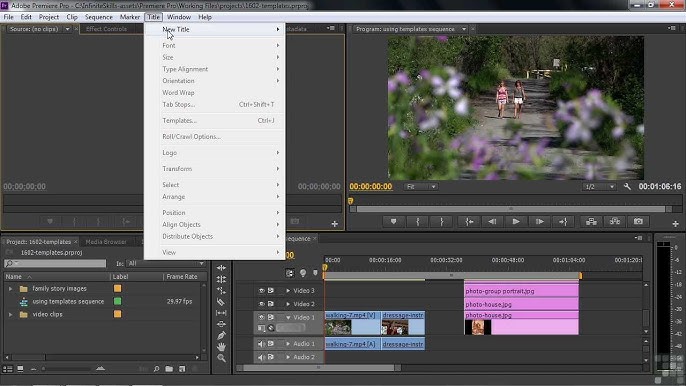 Adobe Premiere Pro CS6 Tutorial | Templates | Infiniteskills - YouTube adobe-premiere-pro-cs6-tutorial-templates-infiniteskills-youtube