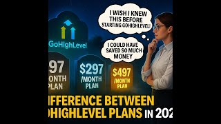 Which Gohighlevel pricing plan should you choose in 2026 ( $97 or $297 or $497) & what is difference