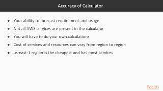 AWS Administration – Database, Networking, and Beyond : Calculating Tools | packtpub.com