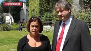 Mary Lou Mcdonald And Basil Mccrea At The Sinn Féin Summer School