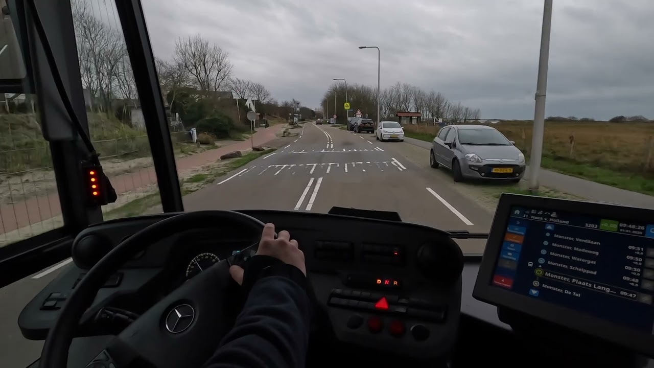 Dashboard uitzicht EBS buslijn 31 HOEK VAN HOLLAND HAVEN | 2025