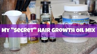 My "Secret" Hair Growth Oil Mix |  Fine Natural Hair
