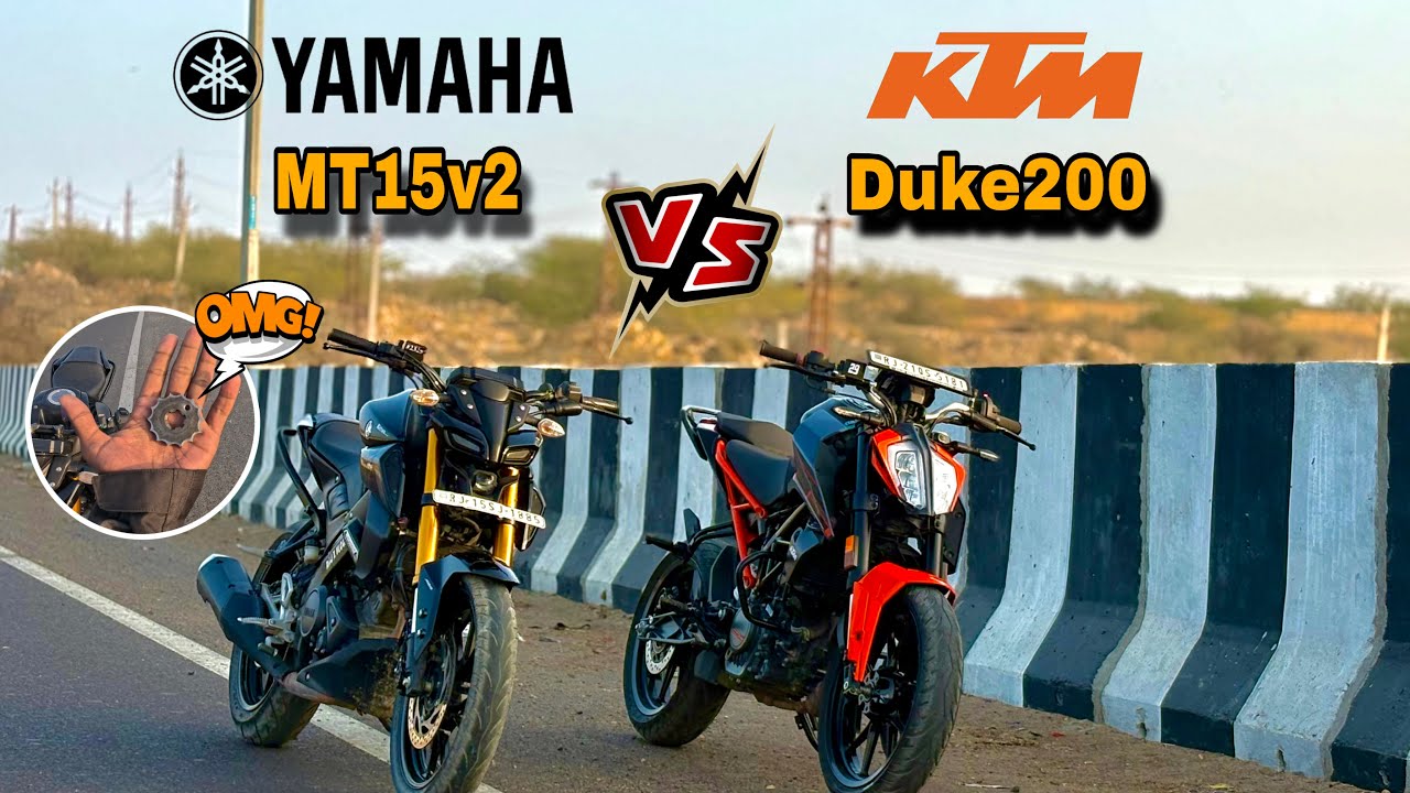 KTM Duke 200 Vs MT 15 | Drag Race | First On Youtube 