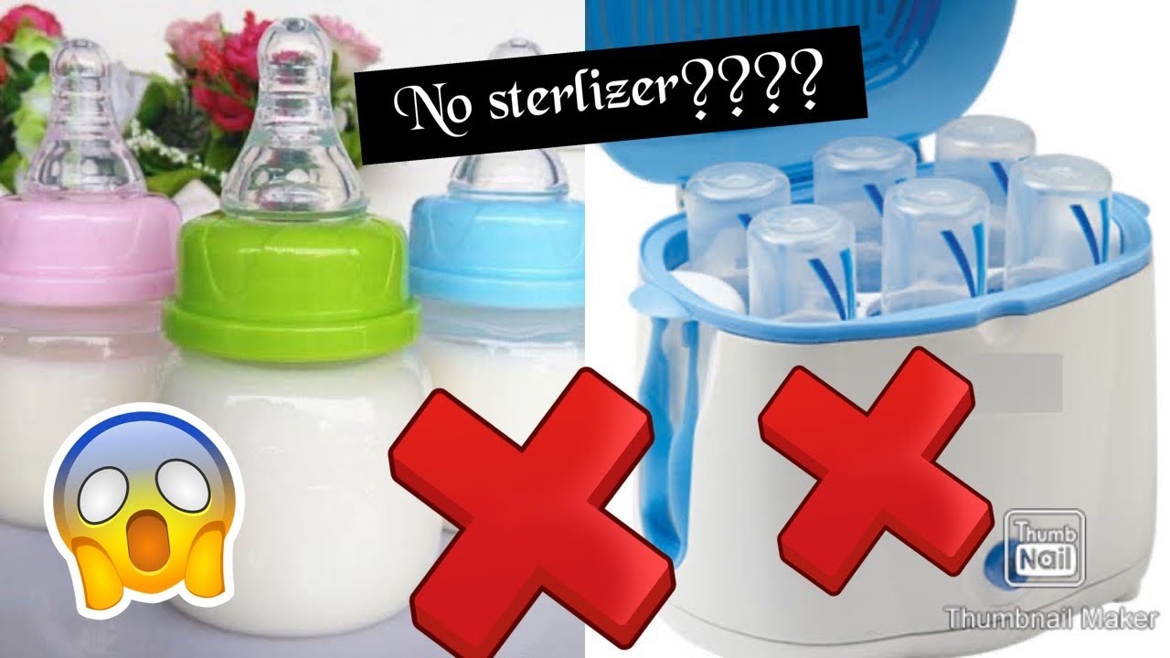 How to sterlize baby feeding bottles without a sterilizer???? YouTube