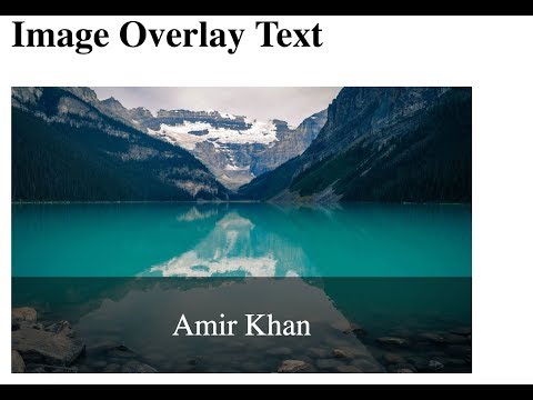 Image Text Overlay | HTML5 CSS3 | TIPS & TRICKS