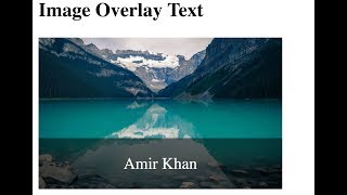 Image Text Overlay | HTML5 CSS3 | TIPS & TRICKS