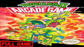 Teenage Mutant Ninja Turtles II: The Arcade Game [NES] Gameplay Walkthrough FULL GAME [4K60ᶠᵖˢ🔴]