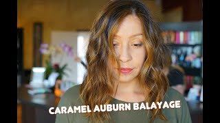 Auburn Caramel Balayage