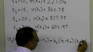 Chapter 05.03: Lesson: General Order: Newton's Divided Difference Polynomial: Example: Part 1 of 2