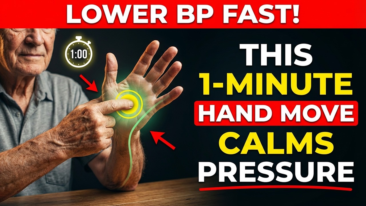 Seniors, This 1-Minute Hand Move Lowers Blood Pressure Fast | Senior Health Tips