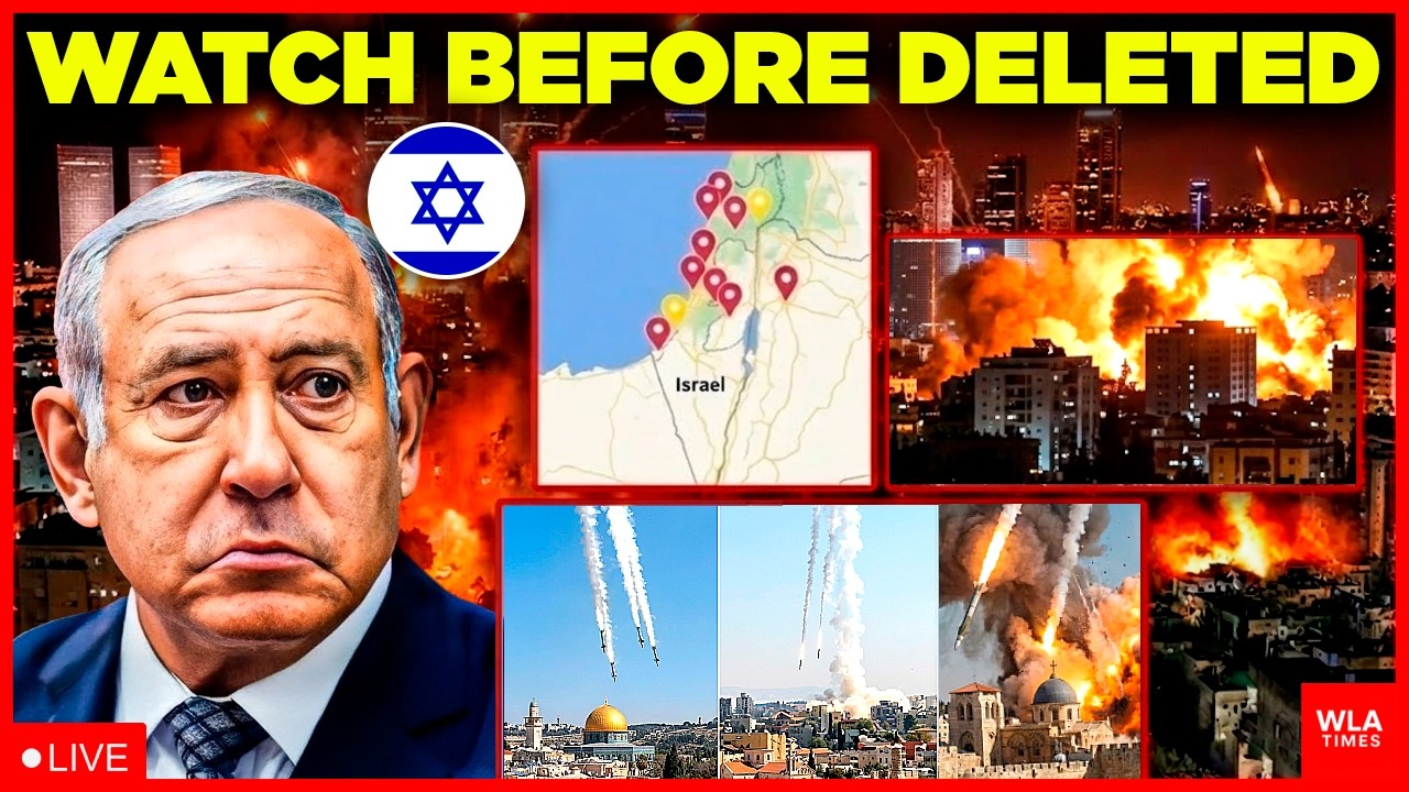 LIVE ON CAM: Tel Aviv ERUPTING As Iran's Ballistic Missiles RAIN Down | Israel STUNNED!