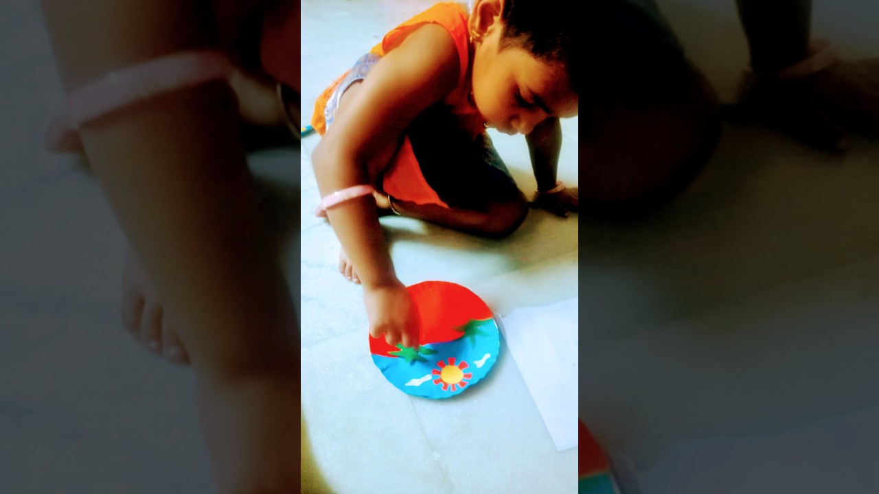 SUMMER - PAPER PLATE CRAFT for kids. @MKQuincyOfficial