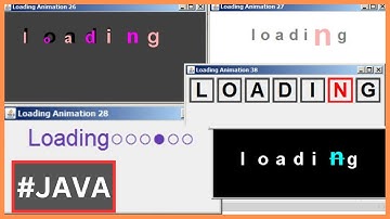 Loading Text Animations In Java Swing Using Netbeans - [ Java Project With Source Code ]