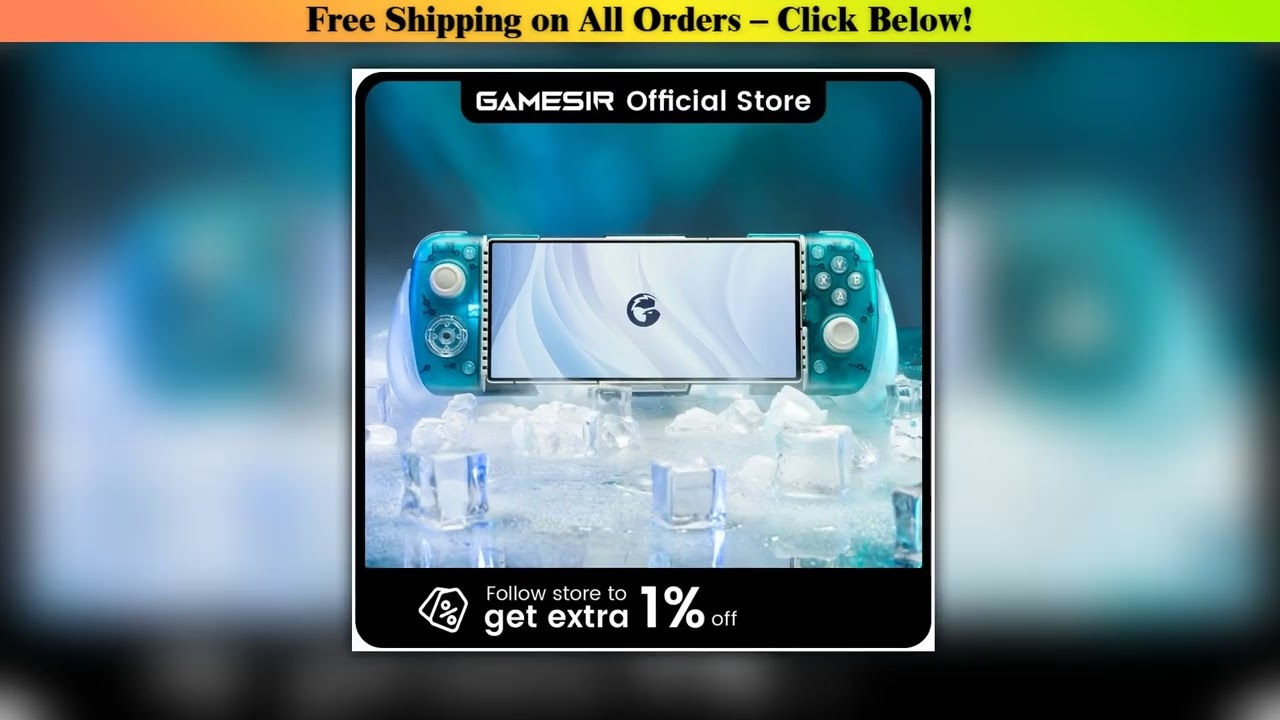 GameSir X3 Pro Mobile Phone Gamepad, Hall Effect Gaming Controller with Cooling Fan for Android