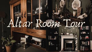 Witches' Altar Room Tour with Apothecary, Curiosity Cabinet & Dark Academia vibes