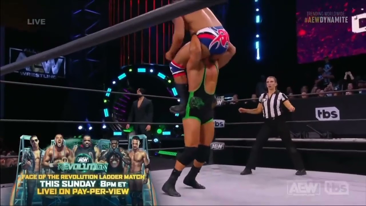 How many power bombs does Wardlow need to win the Face of Revolution match 🤔😁🤣