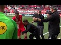 Coach tackles player to stop a 98+ Minute play !!