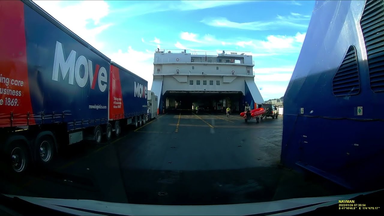 Parking on the Bluebridge Cook strait ferry