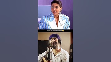 Dhvani Bhanushali REACTS to Her Autotune Meme 🤣 | Arijit’s Reaction Makes It Even Funnier! #shorts