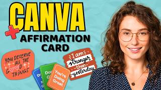 How to Make Printable Affirmation Cards on Canva — Takes 60 Seconds