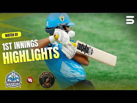 1st Innings Highlights | Whiterock Warriors VS Brampton Blitz | M 1 | Canada Super 60 2026 | ZQ1K