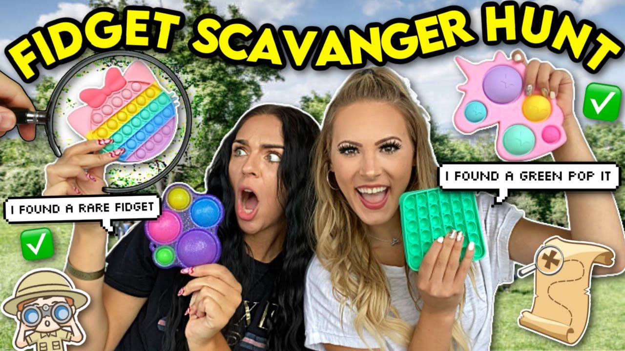 Fidget SCAVENGER HUNTING with PurpleStars02!🗺🔭 *will we find it all?!*
