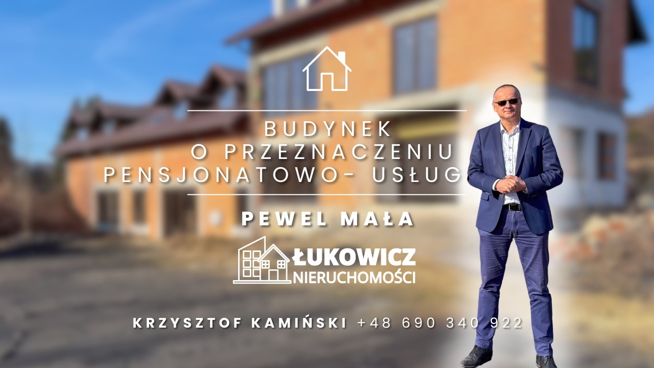 Budynek o przeznaczeniu pensjonatowo-usługowym w Pewli Małej! 778 m2 powierzchni użytkowej!