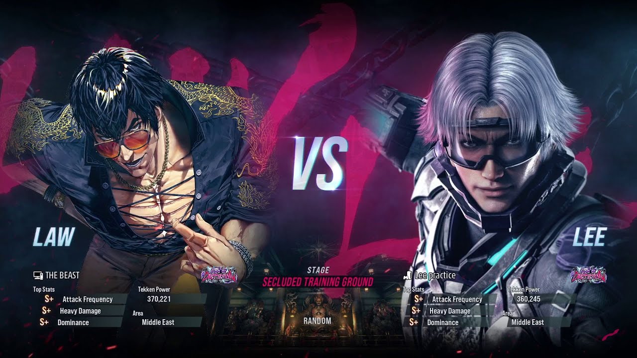 BSK (Law) VS Lee Practice (Lee) Tekken 8 Ranked