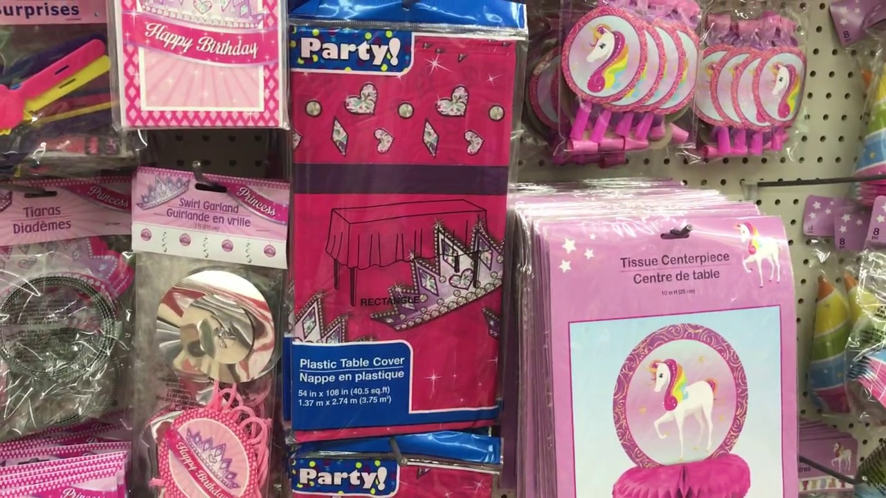Dollar Tree Vlog Princess Party Aisle YouTube