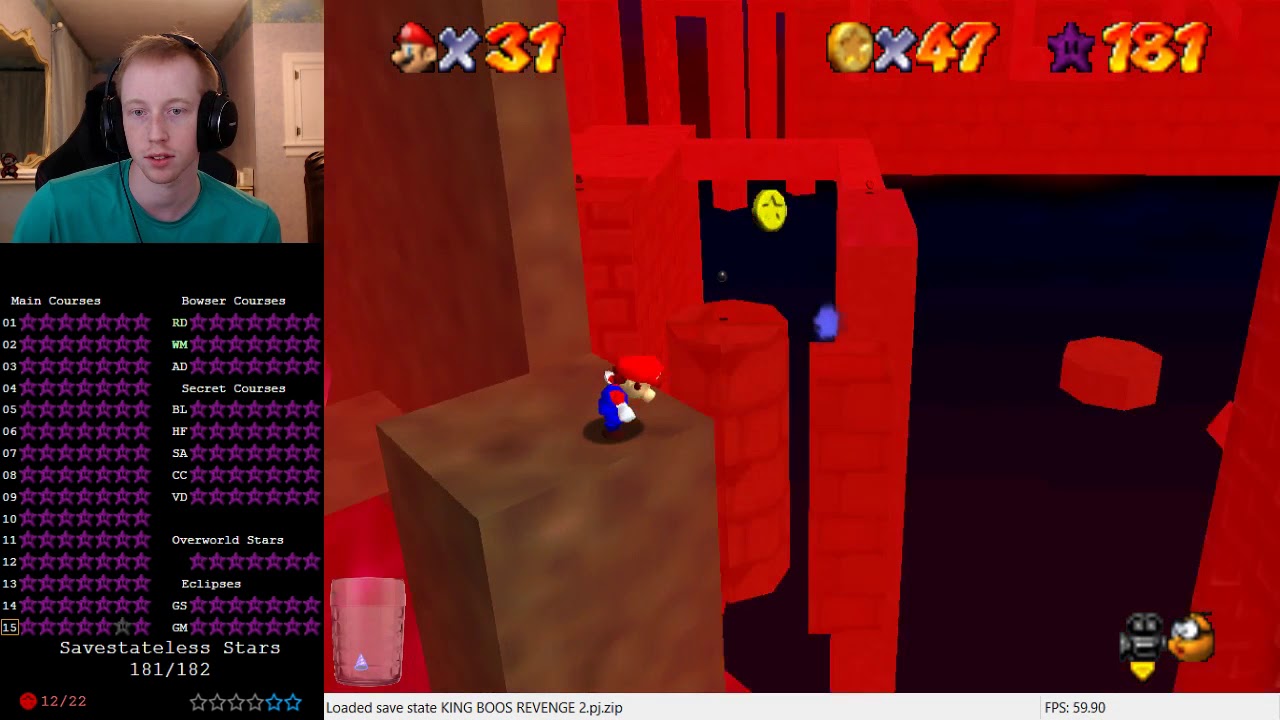 King Boo's Revenge 2: Refined Glimpse Paradox - Reds (Savestateless)