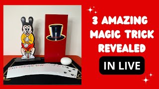 3 AMAZING MAGIC TRICKS REVEALED IN LIVE 🎩🪄 #magic #tricks #magictricksvideos #tutorial