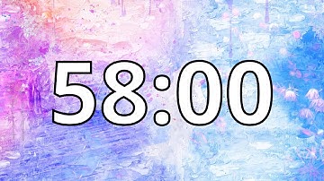 58 Minute Timer with Music | Abstract Timer