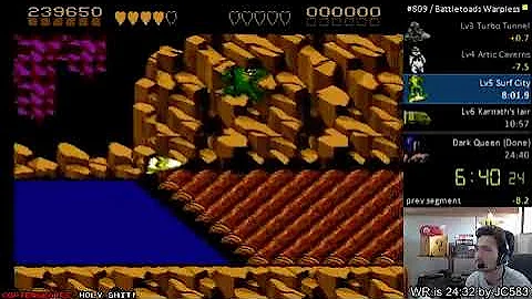 Battletoads Warpless in 24:28 (New WR)