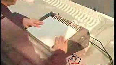 GBC PB2600 Electric Plastic Comb Opener Versatility Video