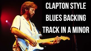 Video voorbeeld van "Clapton Style Blues Backing Track in A Minor (105 BPM)"