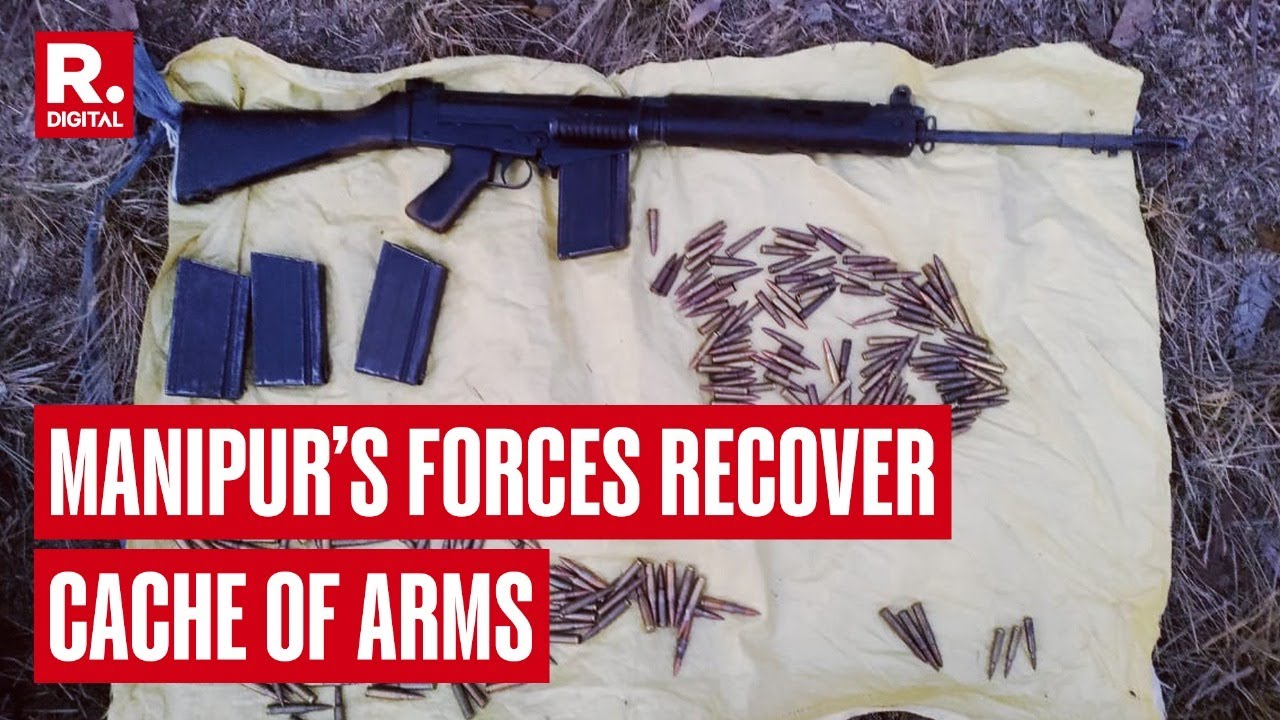 Security Forces Recover Arms and Ammunition In Distressed Manipur - YouTube