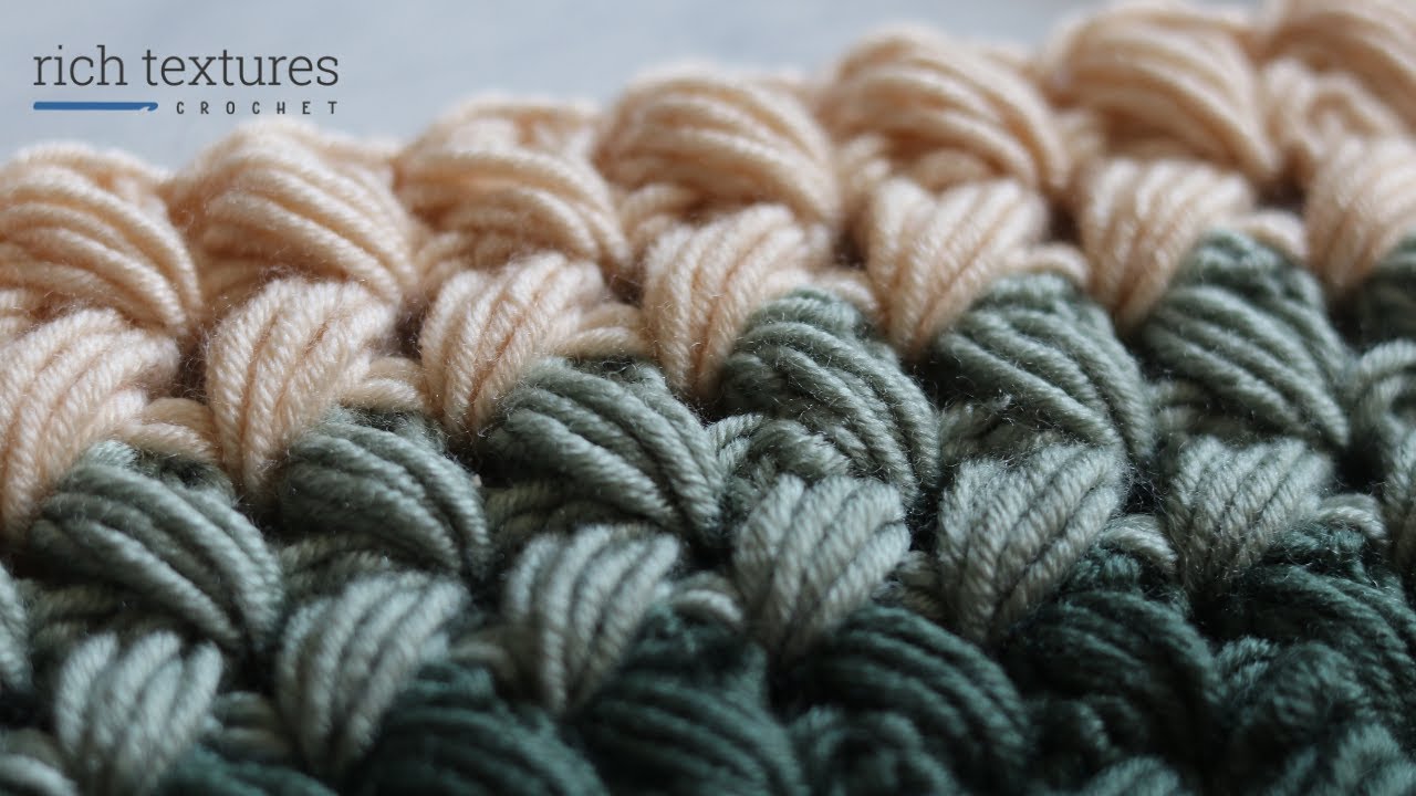 Braided Puff Stitch, How to Crochet