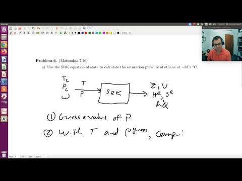Chapter 7: Pure Component VLE using SRK Example 1