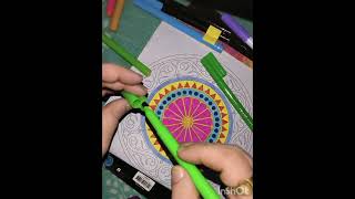 🌸 Beautiful Mandala Coloring Page | Relaxing Color With Me 🎨✨