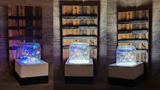 Making Wonderful Wall Lighting With Scrap Wood And An Empty Jarlighting Ideas Wood Lamp Diy