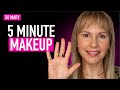   5 products in 5 minutes  mature skin makeup  barely there makeup