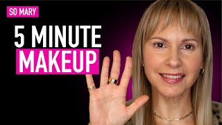 ⏰  5 Products in 5 Minutes | Mature Skin Makeup | Barely There Makeup