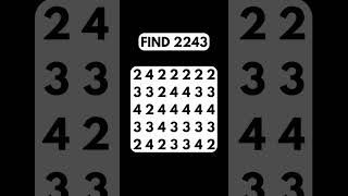 Only 1% Peoples Can Find 2243 Within 5 Seconds