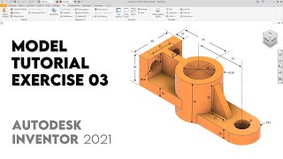 Autodesk Inventor 2021 | Exercise 03 | Intermediate Tutorial