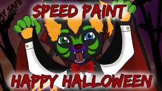 Speed Paint Halloween Edition || Spook the Wolf